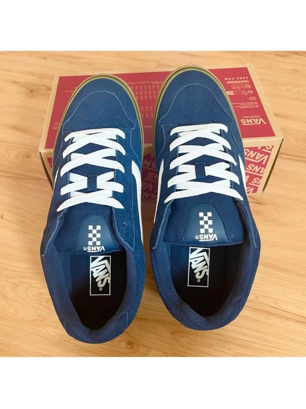 Vans Caldrone Suede Dress Blues Gum Mens 12.0 US